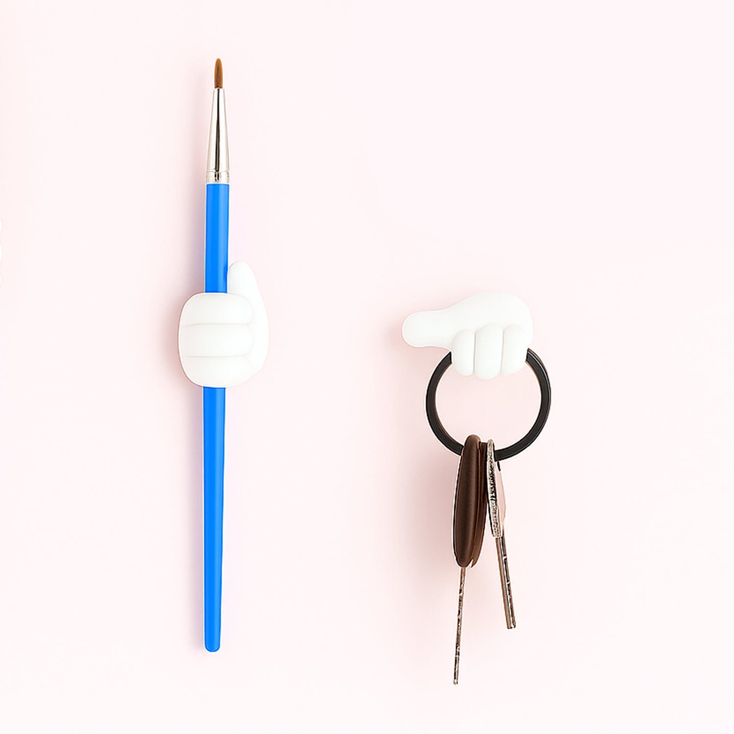 Hand-Shaped Wall Clip – Flexible Silicone Cable & Key Organizer