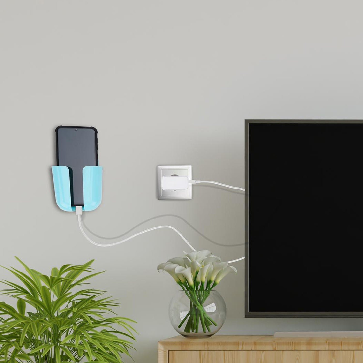 02_0a951a42-e5fb-48d9-b87d-718692f6d5e3 Wall Mounted Phone Holder – Multi-functional Organizer | Organivo