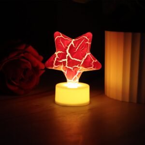 Star Shape LED Tealight Candles – Set of 12 Decorative Lights