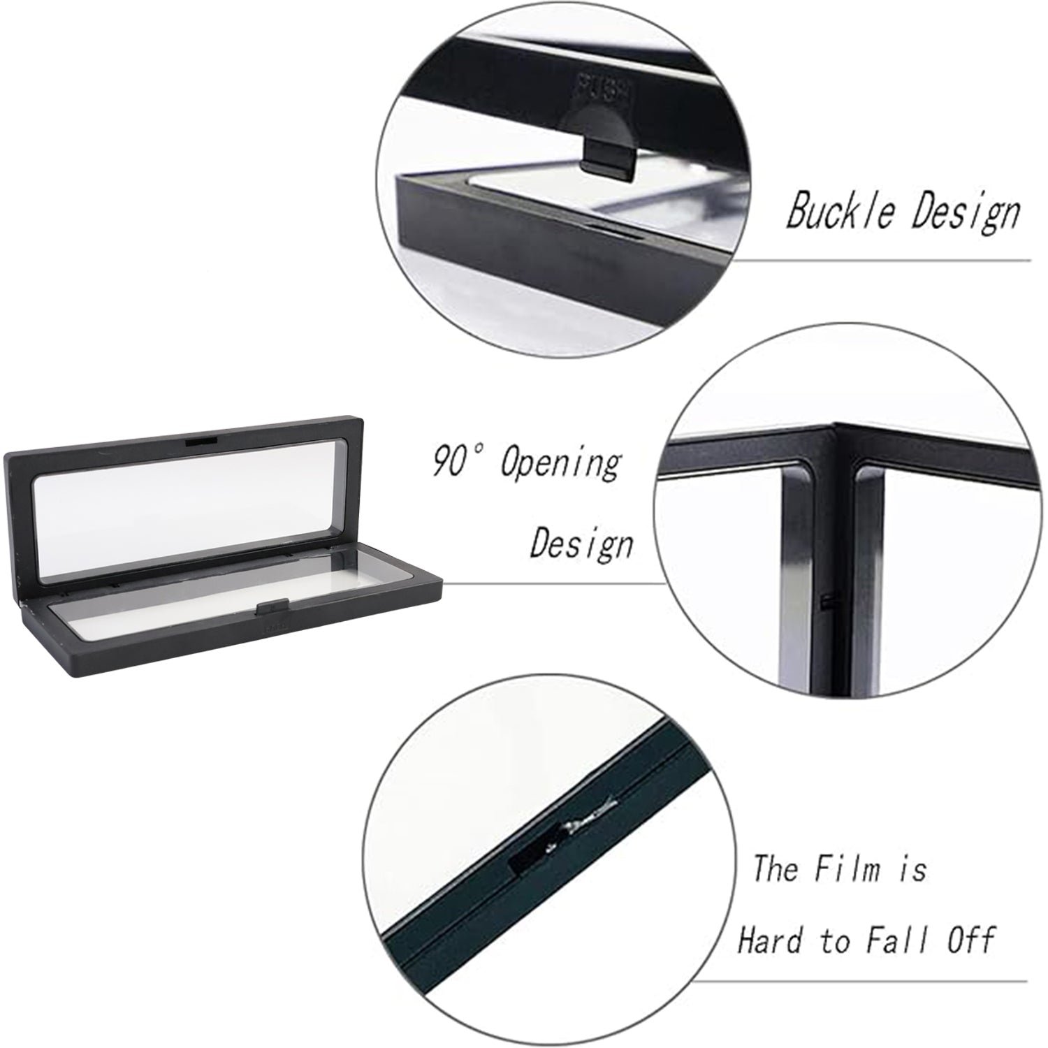 Jewellery Display Box – Transparent Floating Magnetic Frame 23x9 cm
