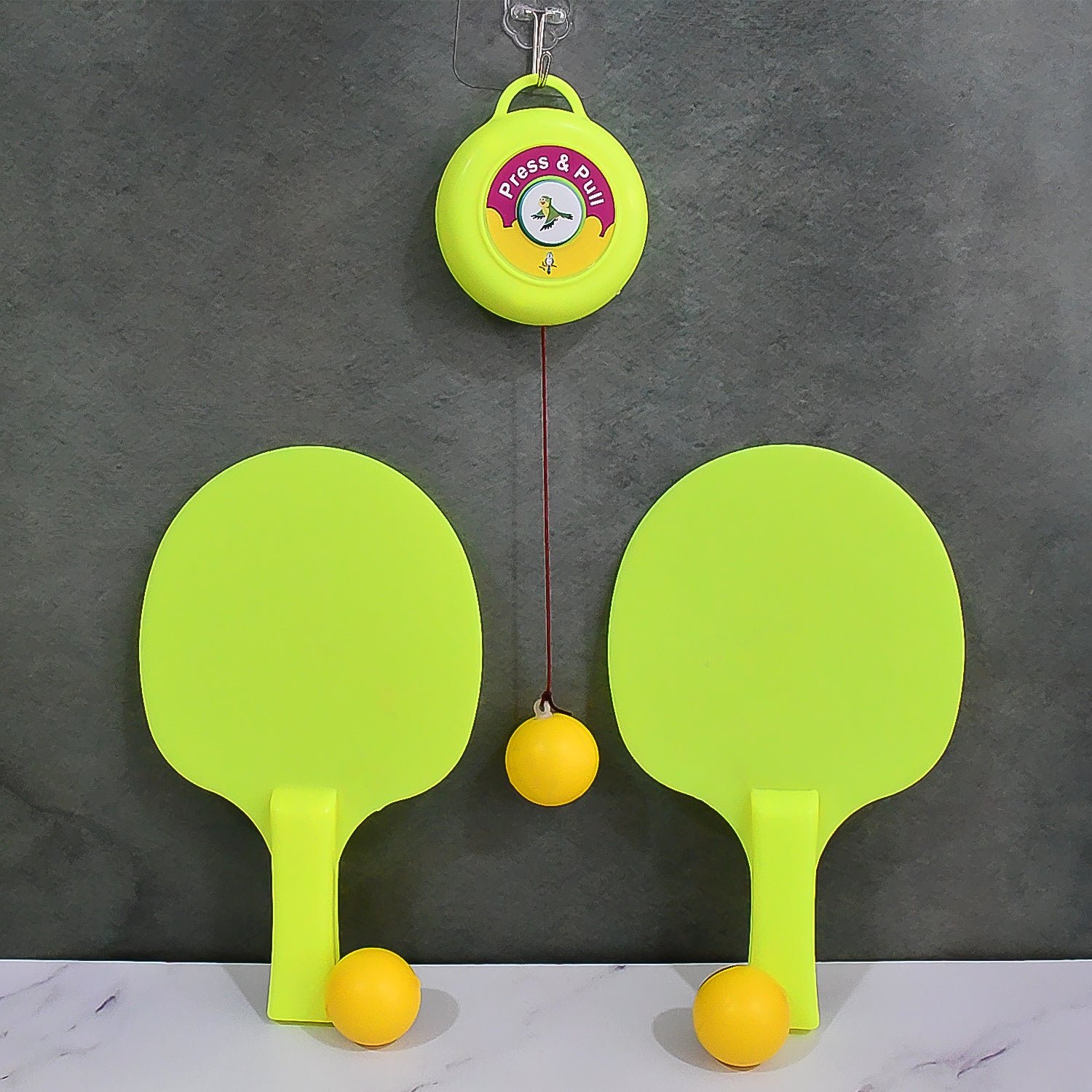 Hanging Table Tennis Trainer – Portable Indoor Reflex Set | Dollverse