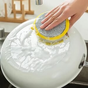 Dishwashing Sponge Brush – Double-Sided Durable Cleaner