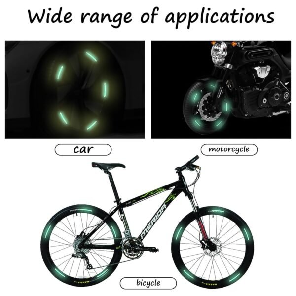 Reflective Car Wheel Stickers – Multicolored 20 Pcs for Night Safety | Velvet Wheels