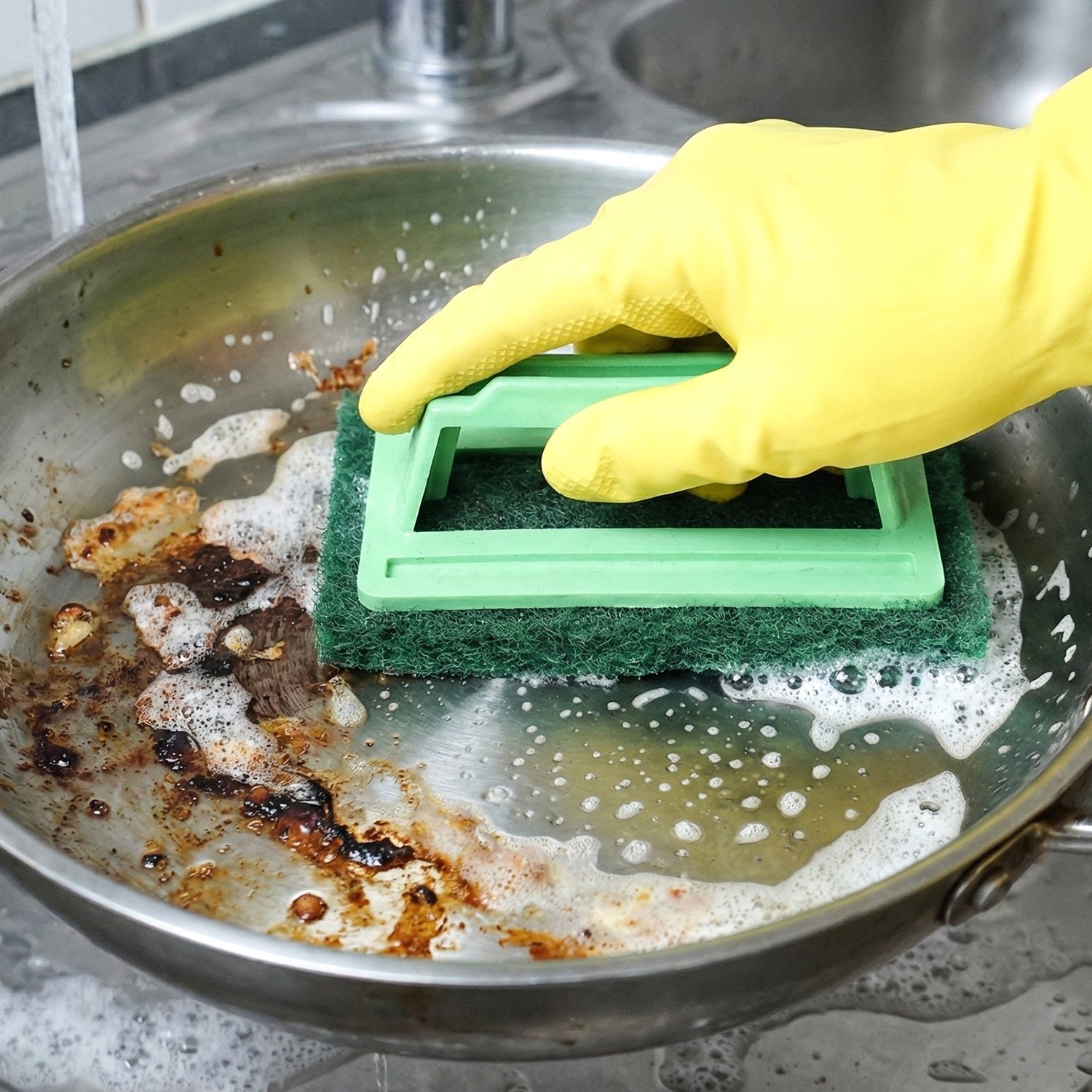 Tile Cleaning Scrubber Brush – Tough Stain Removal | Velvet Wipe