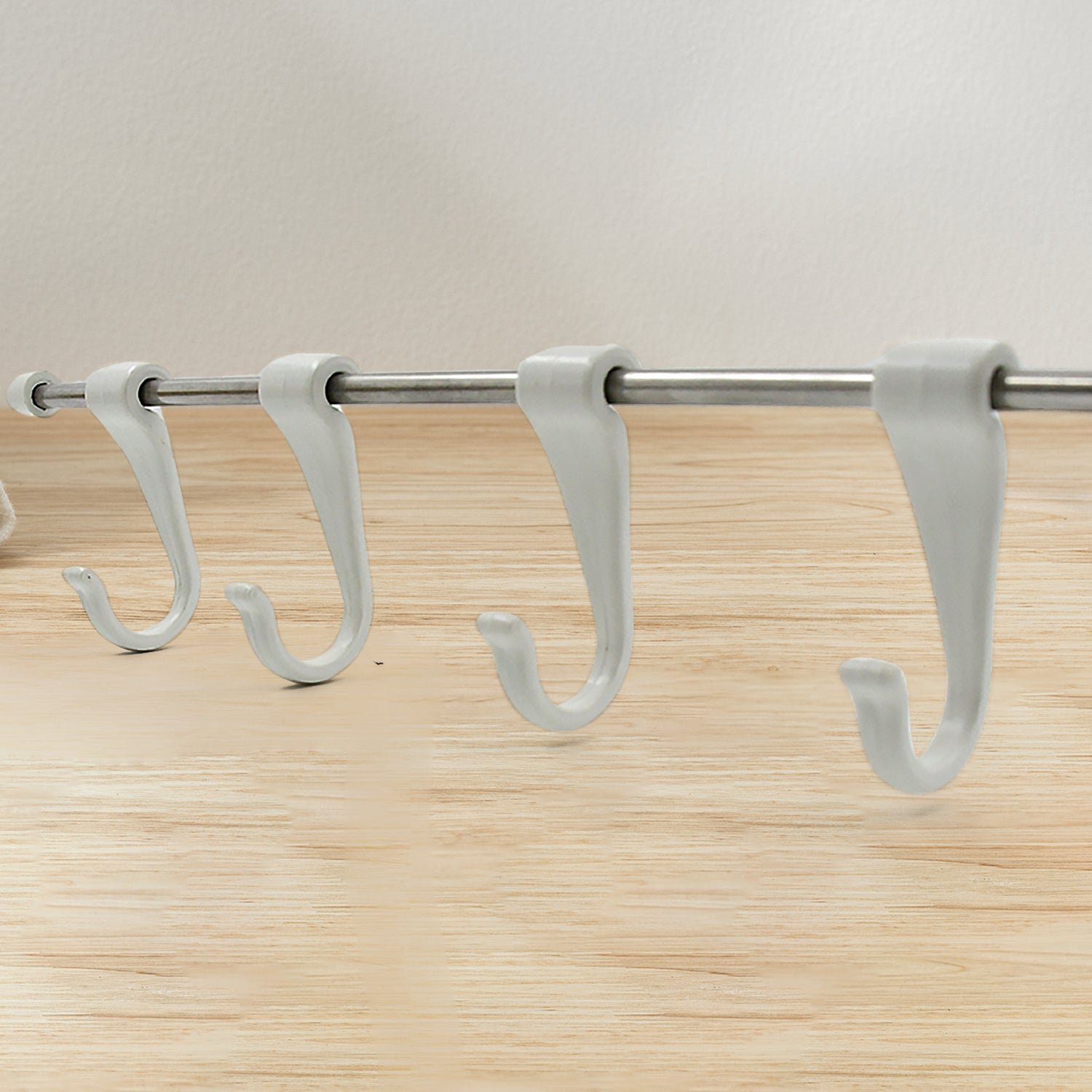Stainless Steel Utensil Hanger – Nail-Free Kitchen Rail | CookAura