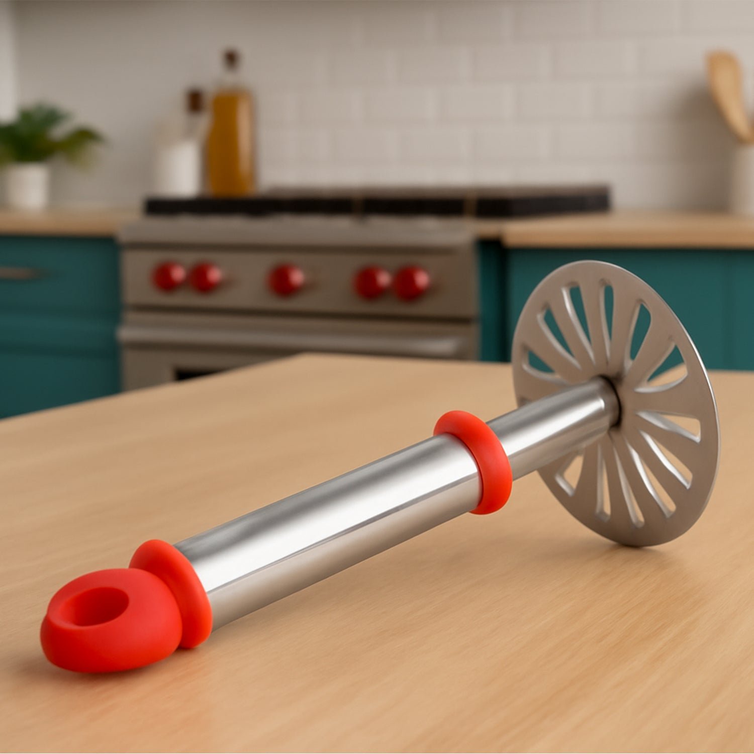 Pau Bhaji Masher – Stainless Steel & Ergonomic Grip | Quickslice