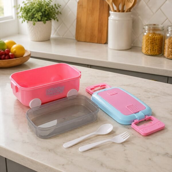 Kids Car Shape Lunch Box with Wheels – Fun and Leakproof Design
