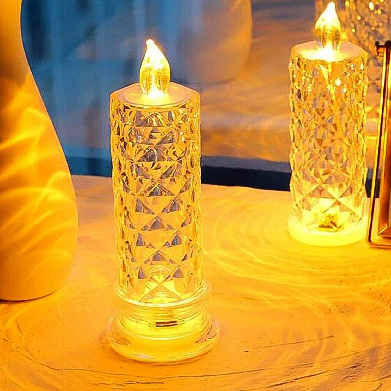 Crystal LED Candle – Shimmering Diwali Decor & Gift | Styleva