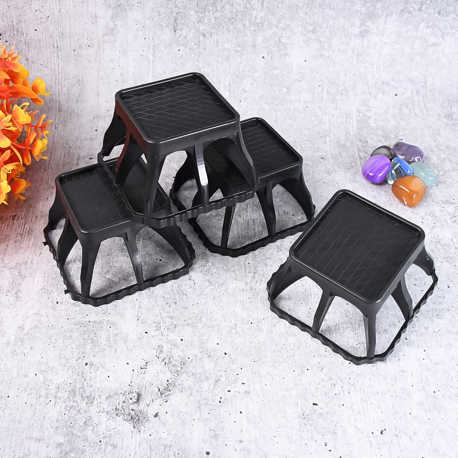 Washing Machine Stand – Durable Plastic 4 Pcs Set | Indo Glow