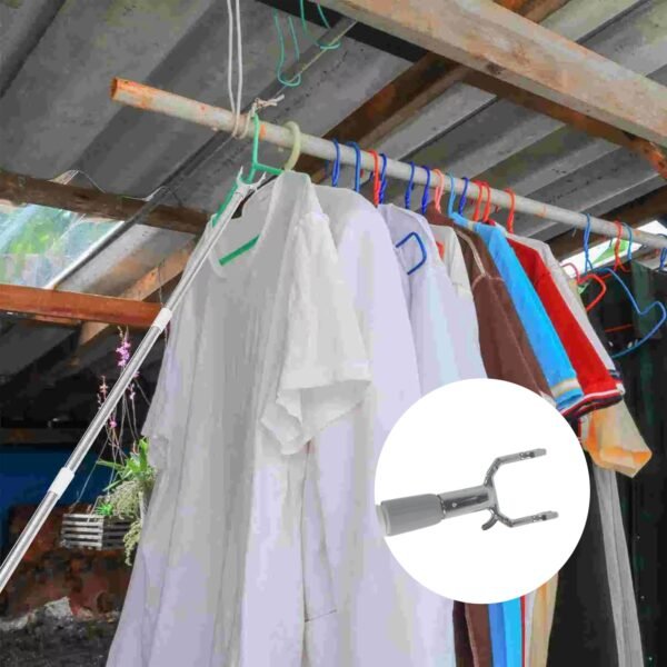 Telescopic Clothes Hook – Extendable Garment Hanger (155 cm) | Indo Glow