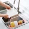 Expandable Sink Caddy – Dual Towel Bars & Drip Tray for Kitchen