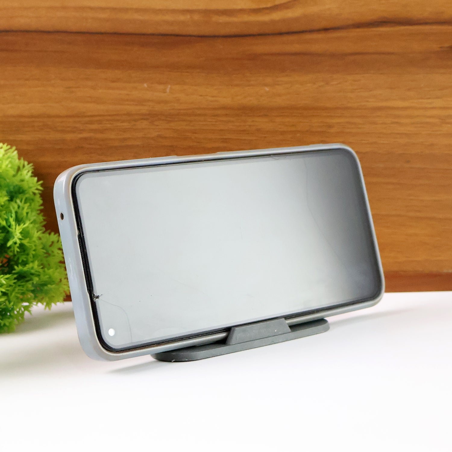 Grey Pyramid Mobile Stand – 3 Adjustable Viewing Angles