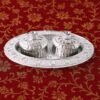 Oval Puja Thali with Kumkum Holders – Traditional & Durable Design