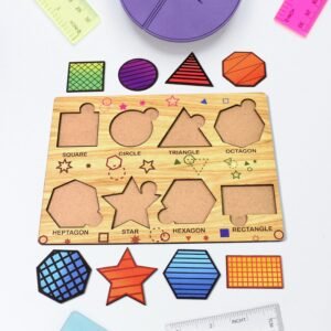 Wooden Triangle Puzzle – Educational Toy for Kids | Inventive Play