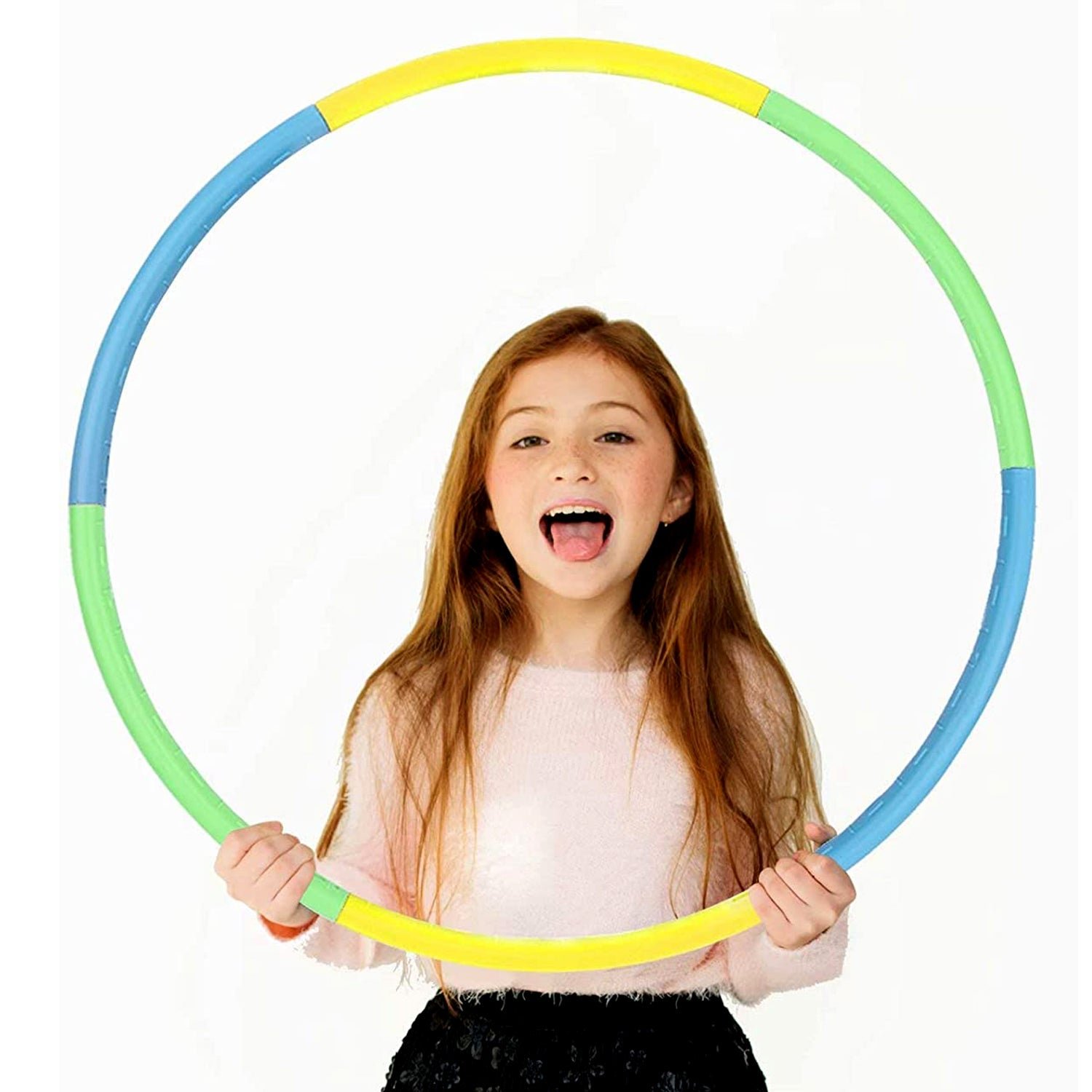 Hula Hoop Exercise Ring – Interlocking, Adjustable Fitness | FitFuzion