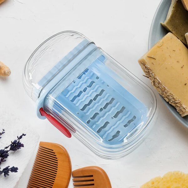 Soap Box with Drain Tray – Keeps Soap Dry & Secure