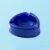 Dark Blue Plastic Ashtray – Durable Smokeless 3-Slot Design