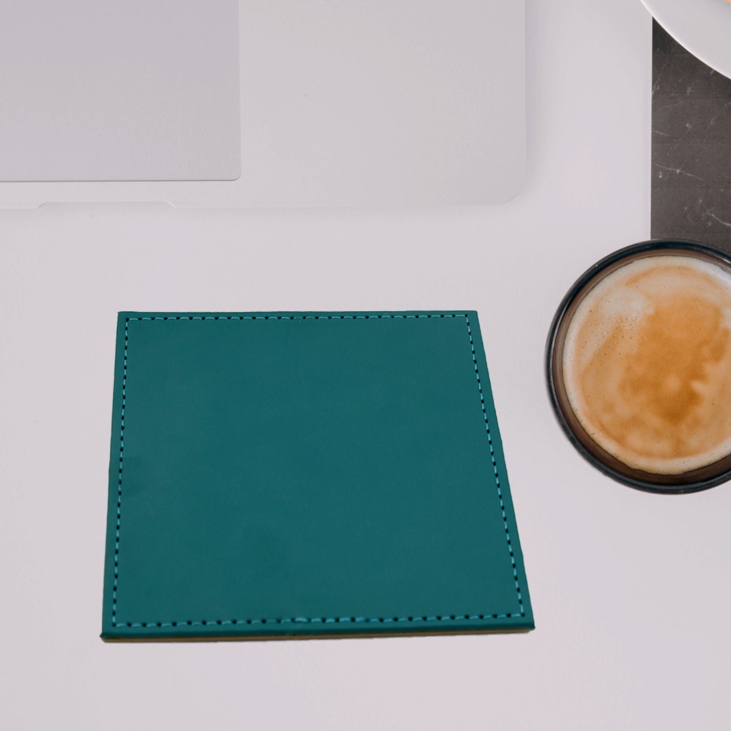 Leather Tea Coasters – Square Set for Dining & Coffee Table | Siplix
