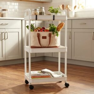 3 Layer Rolling Storage Trolley – Space-Saving Multipurpose Organizer