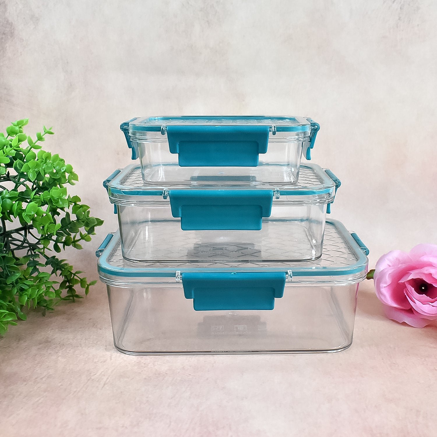 Airtight Plastic Lunch Boxes Set – Leakproof & Microwave Safe
