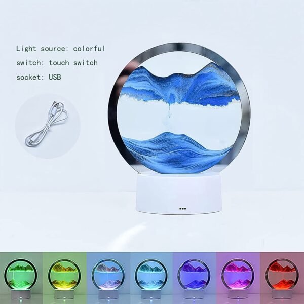 Moving Sand Art Picture – 5 Color Light Changing Decor | Craftily