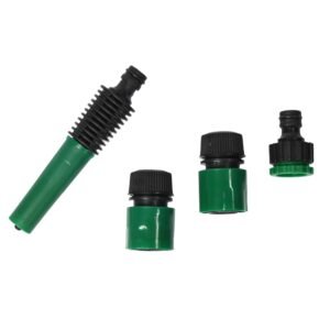 Garden Hose Nozzle Set – 4-Piece Durable Plastic | Grow Garden Tools