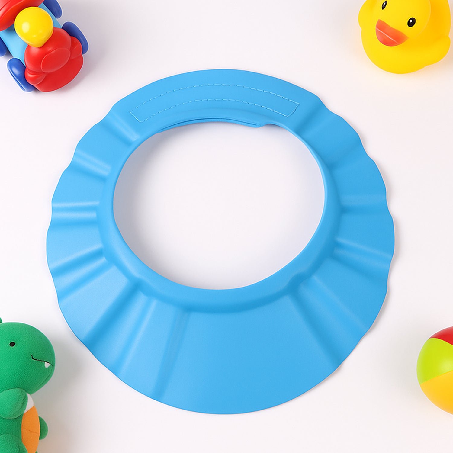 Adjustable Baby Shower Hat – Soft, Splash-Proof Protection