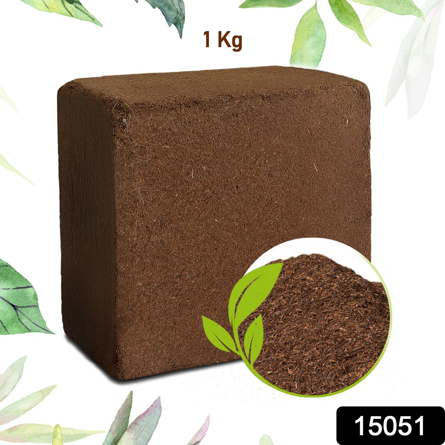 Organic Cocopeat Block – 1 KG Potting Mix for Plants | Styleva