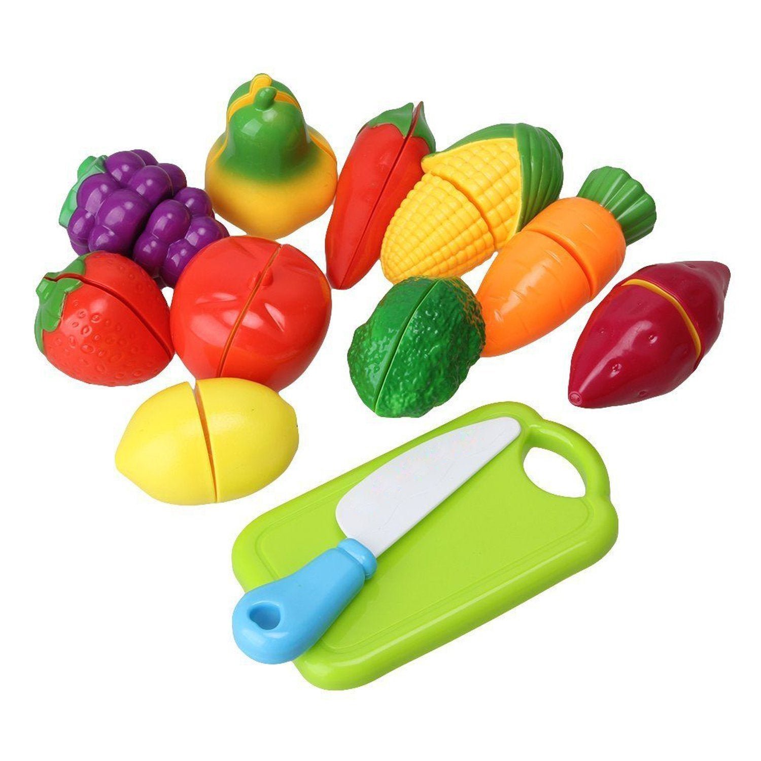 Sliceable Play Food Set – Realistic Fruits & Veggies | Gamevana