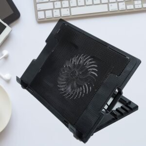 Laptop Cooling Pad – Adjustable Stand, Dual Fan | Indo Glow