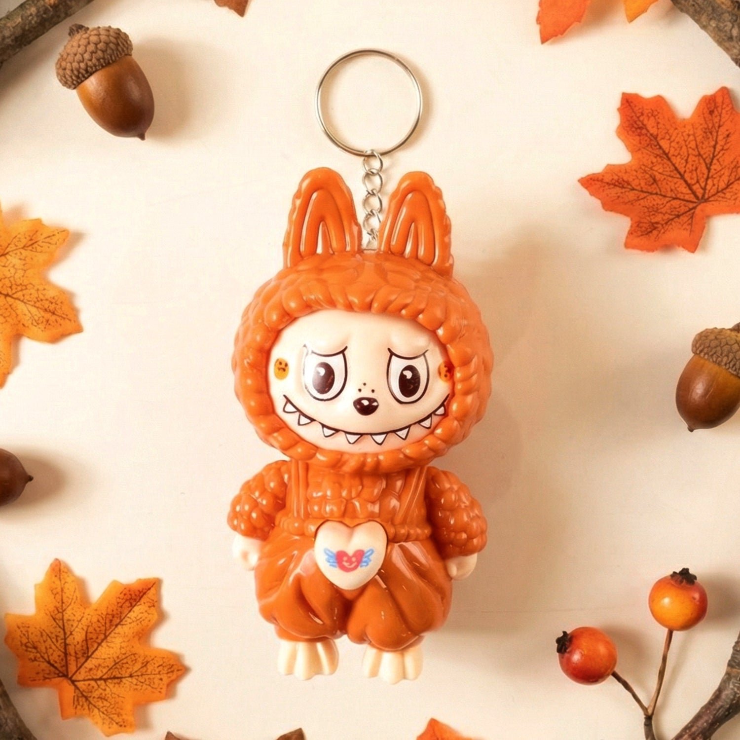 Face Changing Cartoon Keychain Toy – 3 Fun Expressions