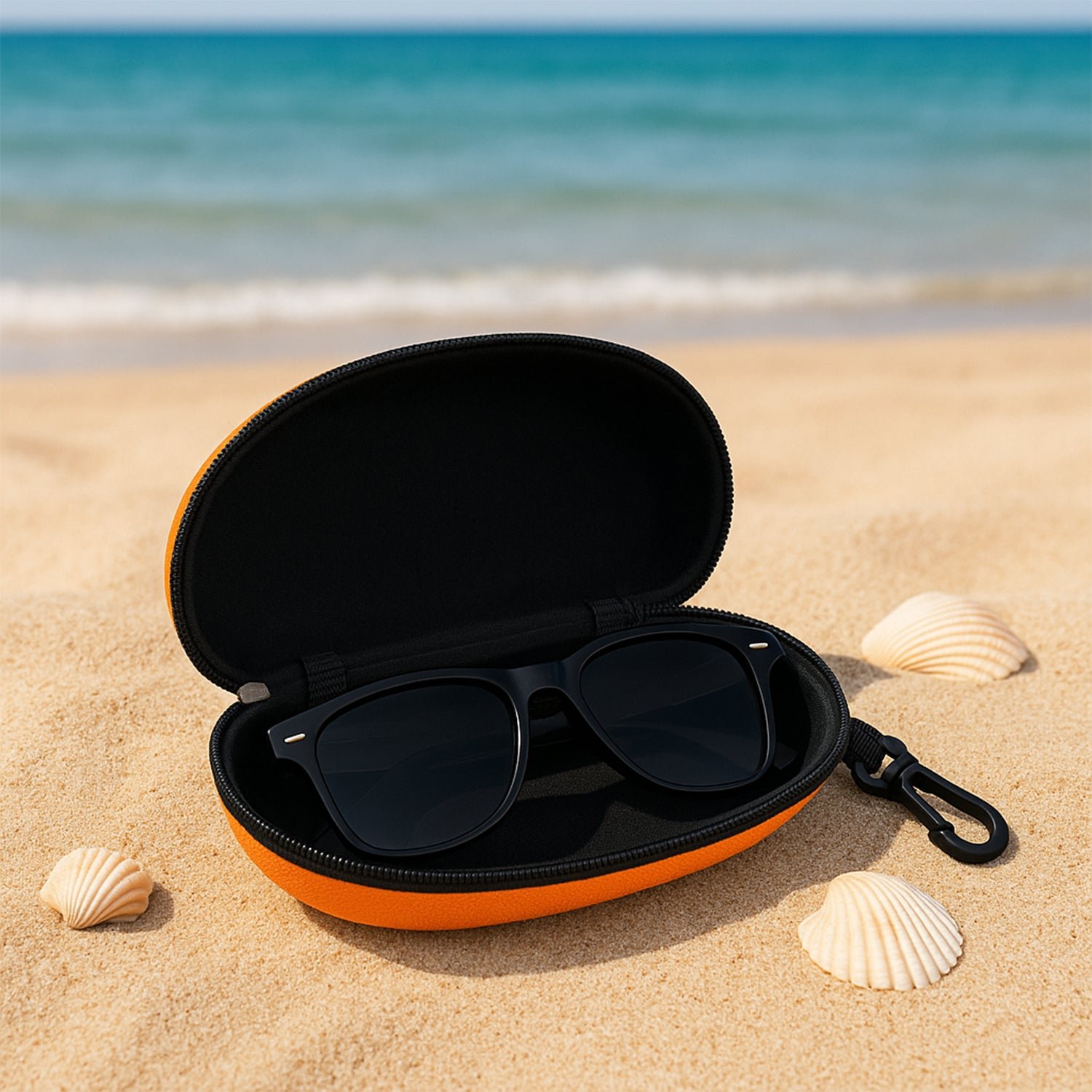 Zipper Sunglasses Case – Hard Shell Eyewear Protection | FERVENT