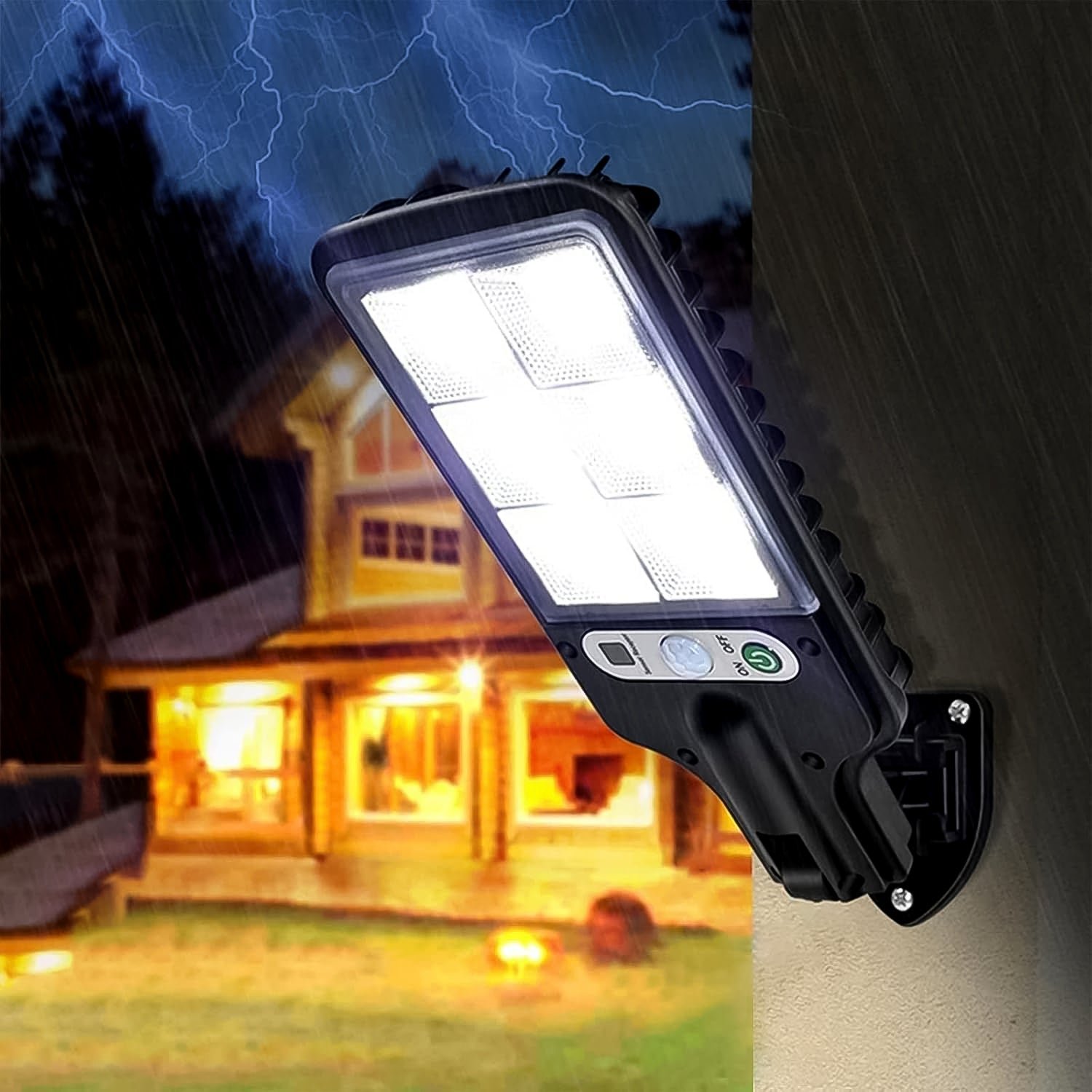 Solar LED Street Light – High Power with Motion Sensor & Remote Control