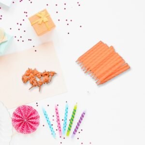 Birthday Party Candles – 24 Multicolor Pack | Styleva