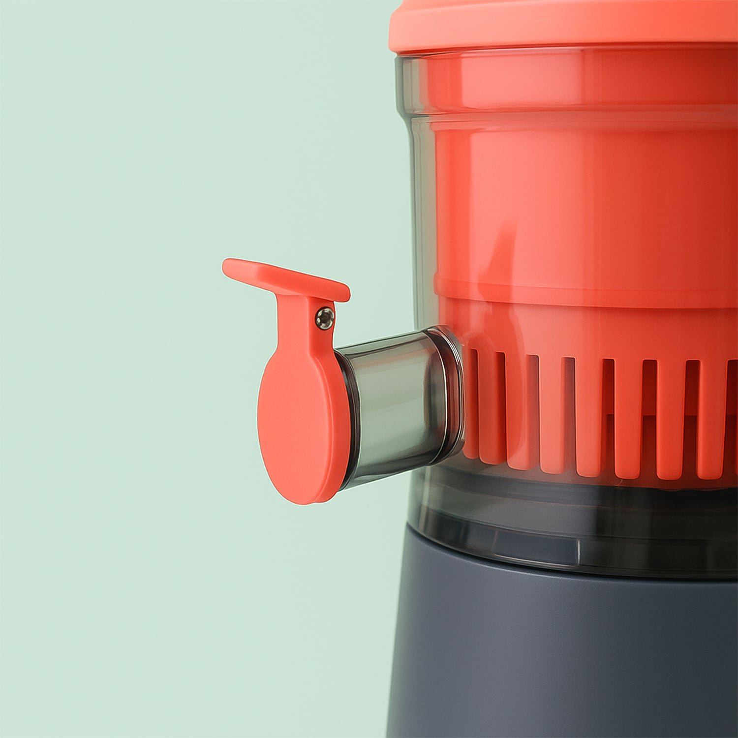 Fruit Juicer with Extra Long Handle & Silicone Ring – Easy Manual Juicing