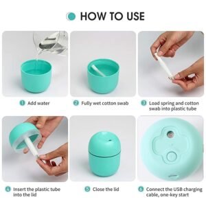 Mini USB Humidifier – Portable Diffuser & Cool Mist 250ML | Airvanta