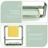 2-in-1 Bathroom Organizer – Self-Adhesive Soap Holder & Towel Rack