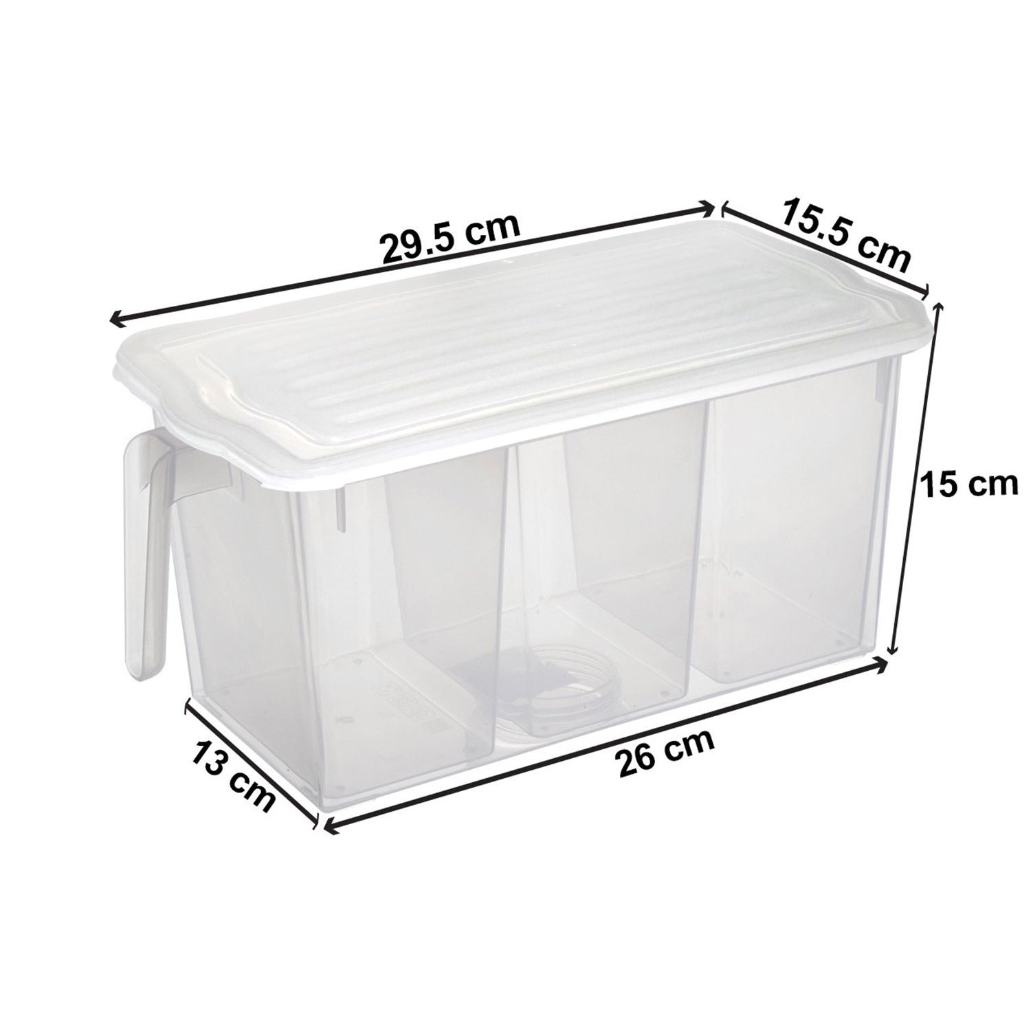 Refrigerator Organizer Box – 3 Compartments, Airtight | Lunchie Bunchie