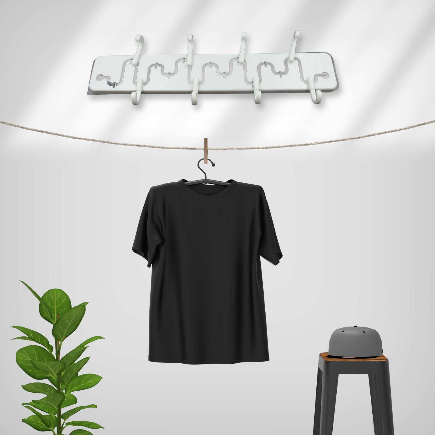 Adjustable Wall Hook – Sliding Organizer for Home & Bathroom | Organivo