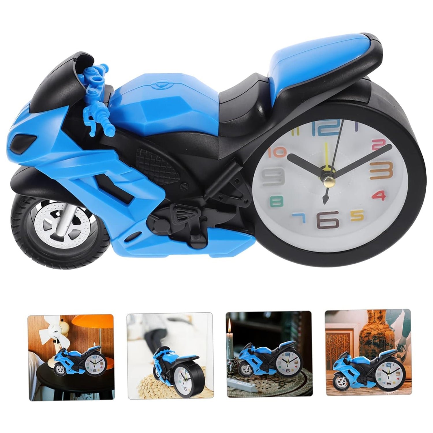 Retro Motorcycle Alarm Clock – Silent Engine Design | worko
