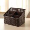 Desk Organizer Basket – 5 Compartment Multipurpose Storage