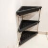 Plastic Corner Storage Rack – 3-Layer Space-Saving Shelf