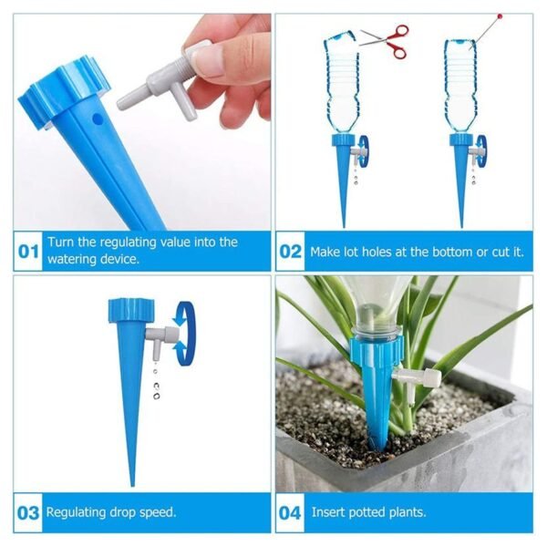 Plant Watering Spikes – Adjustable Slow Release | Grow Garden Tools