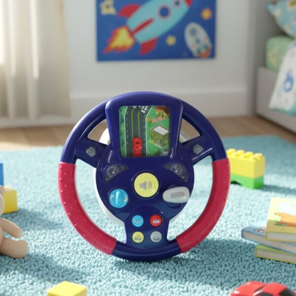 Musical Steering Wheel Toy – Interactive Sound & Light for Toddlers