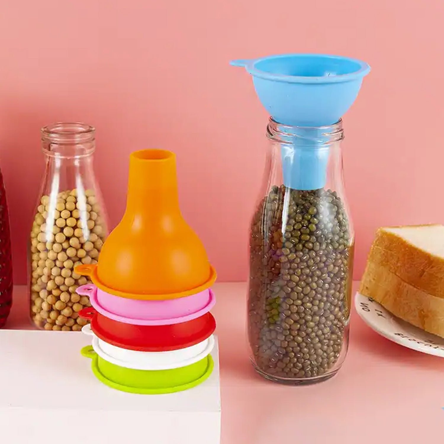 Silicone Funnel – Food-Grade, Easy Pouring for Kitchen | Tidy Table