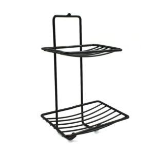 Stainless Steel Soap Rack – 2-Tier Bathroom Organizer | FreshAura