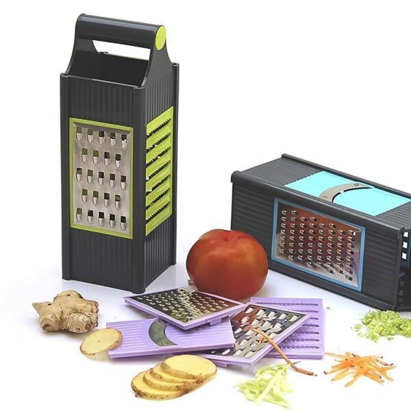 Vegetable Slicer – 4-in-1 Stainless Steel Grater | Konvex