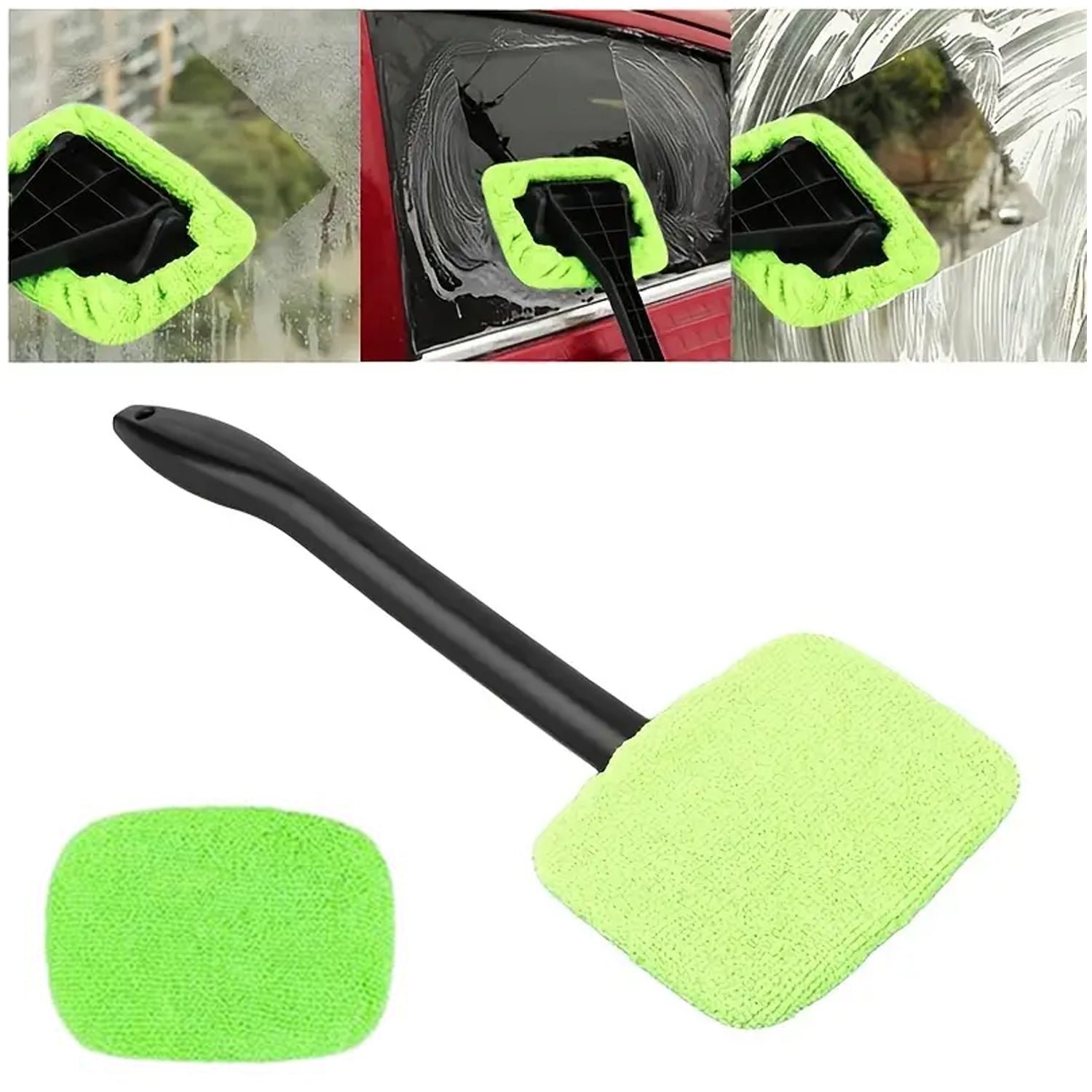Car Glass Cleaner Wiper with Extra Microfiber Cloth – Velvet Wheels