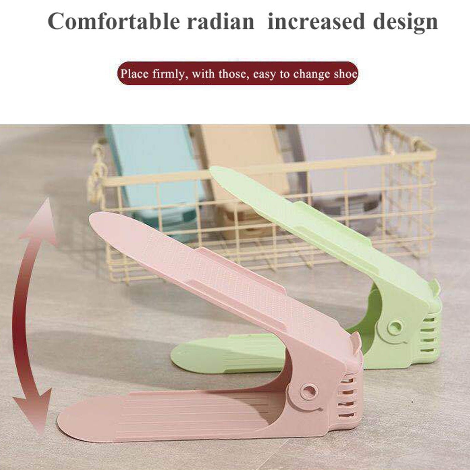 Adjustable Shoe Organizer – Folding Space Saver | Velvet Organizers