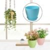 Plastic Flower Pot Set – Round 5 Pcs with Tray |